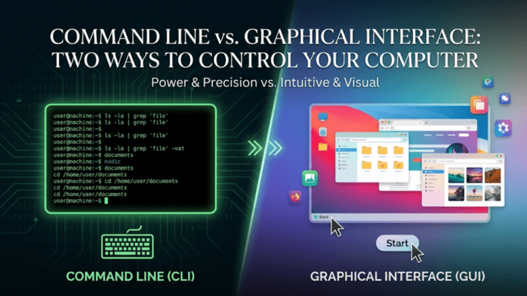 Command Line vs Graphical Interface: Two Ways to Control Your Computer