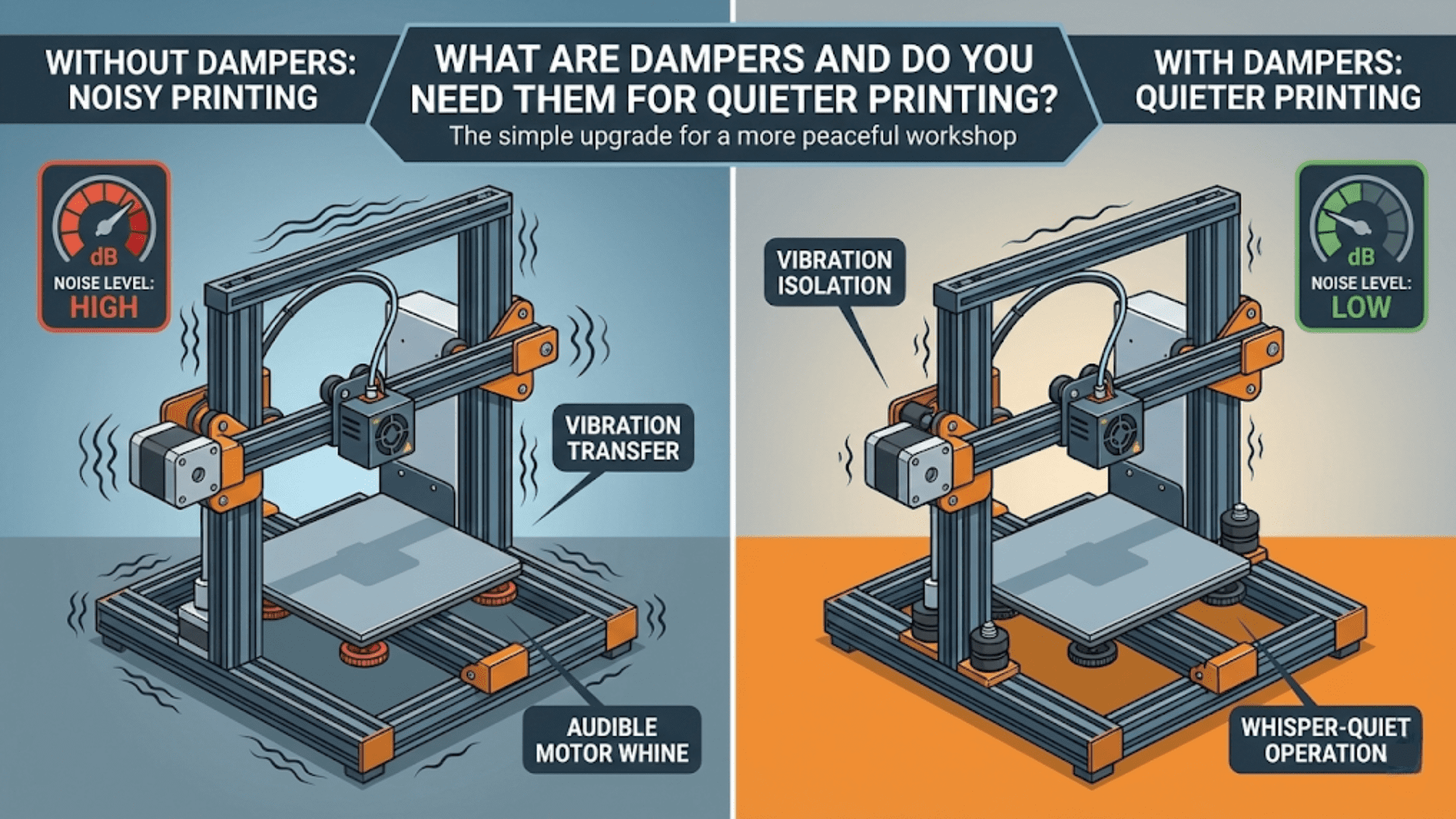 What Are Dampers and Do You Need Them for Quieter Printing?