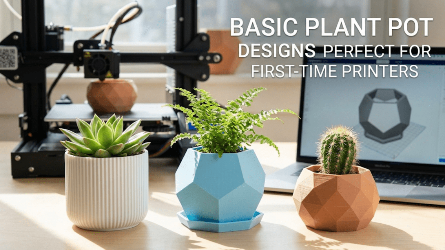 Basic Plant Pot Designs Perfect for First-Time Printers