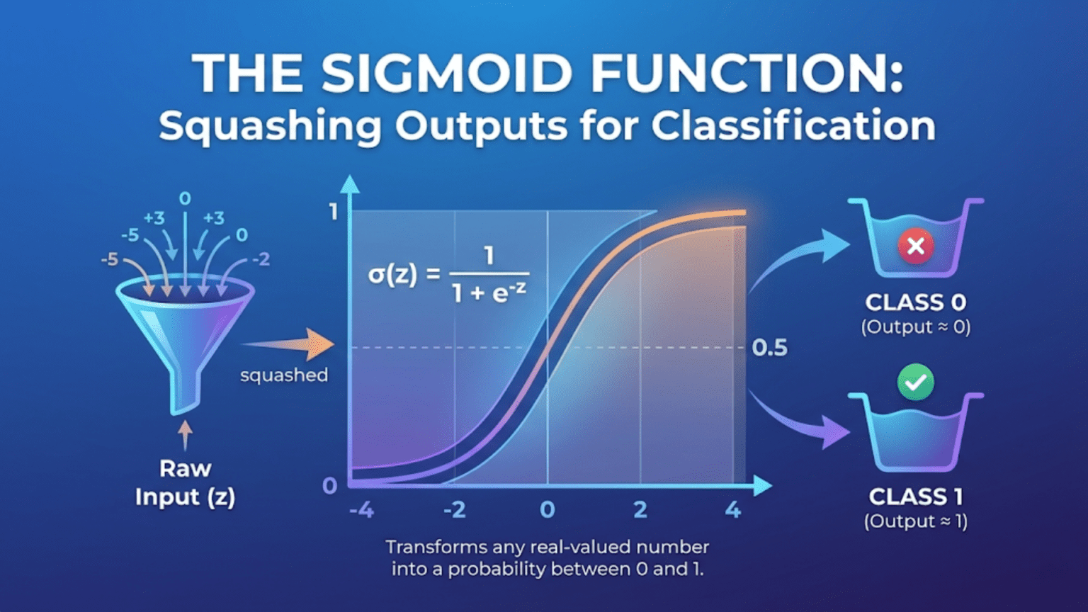 The Sigmoid Function: Squashing Outputs for Classification