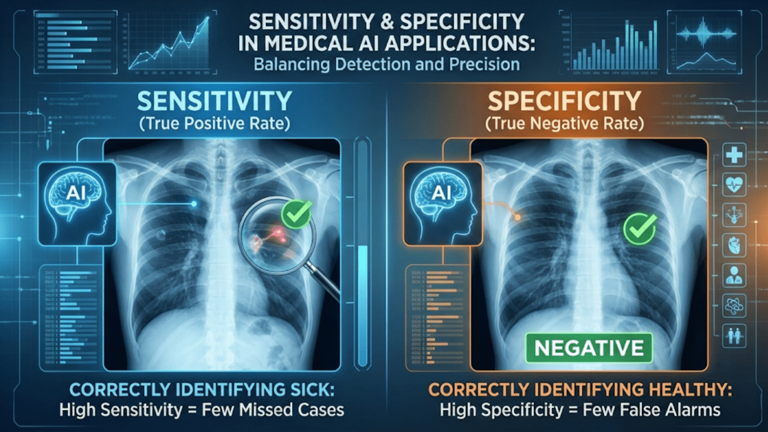 Sensitivity and Specificity in Medical AI Applications