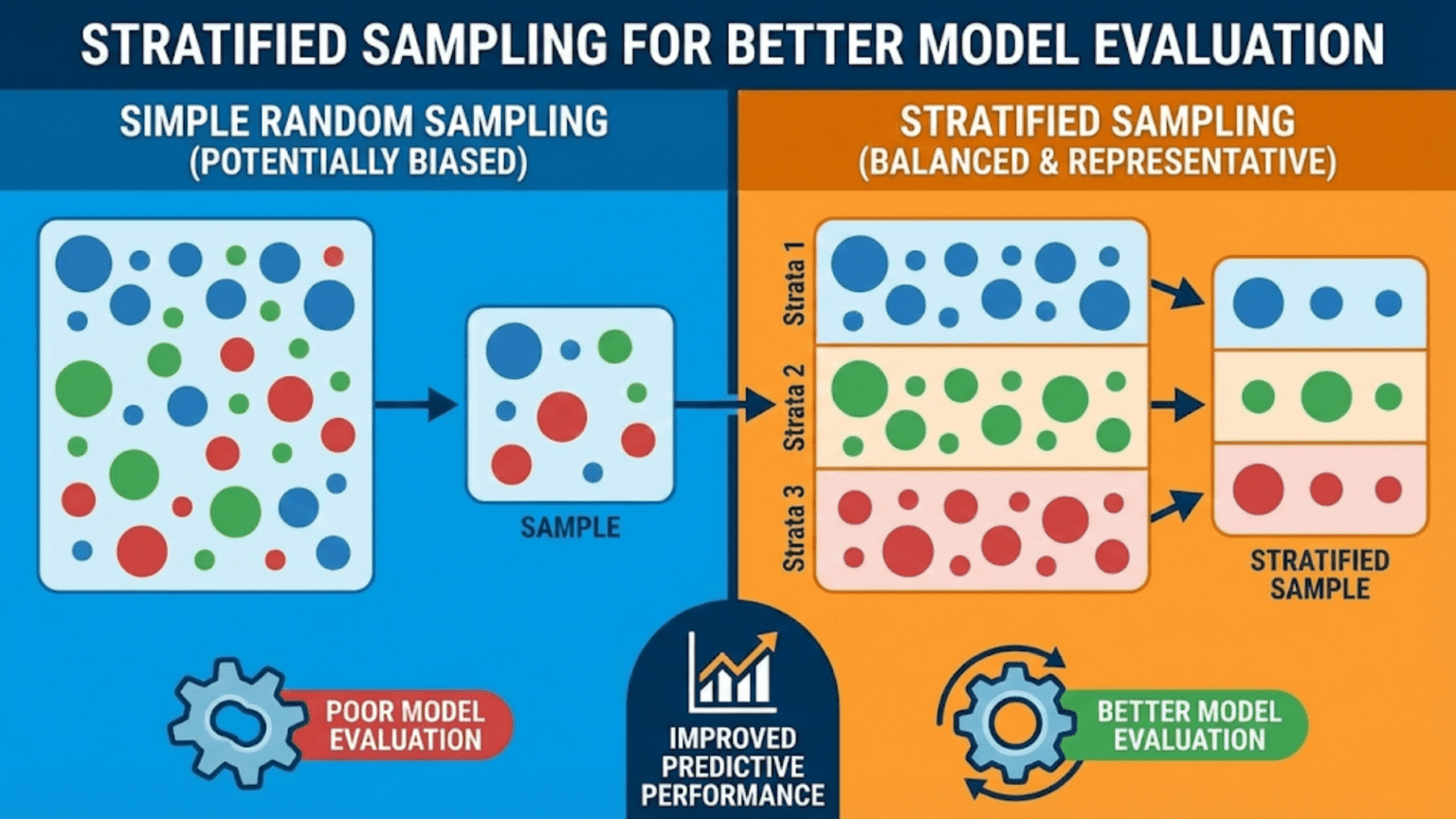 Stratified Sampling for Better Model Evaluation