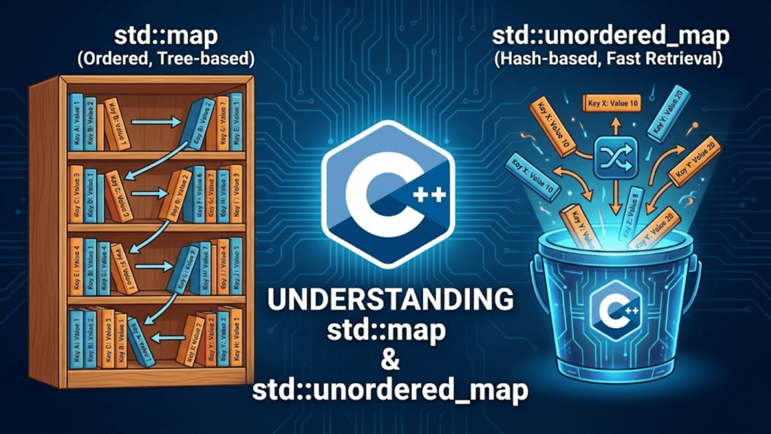 Understanding std::map and std::unordered_map