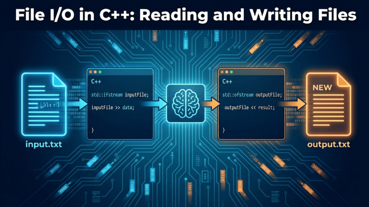 File I/O in C++: Reading and Writing Files
