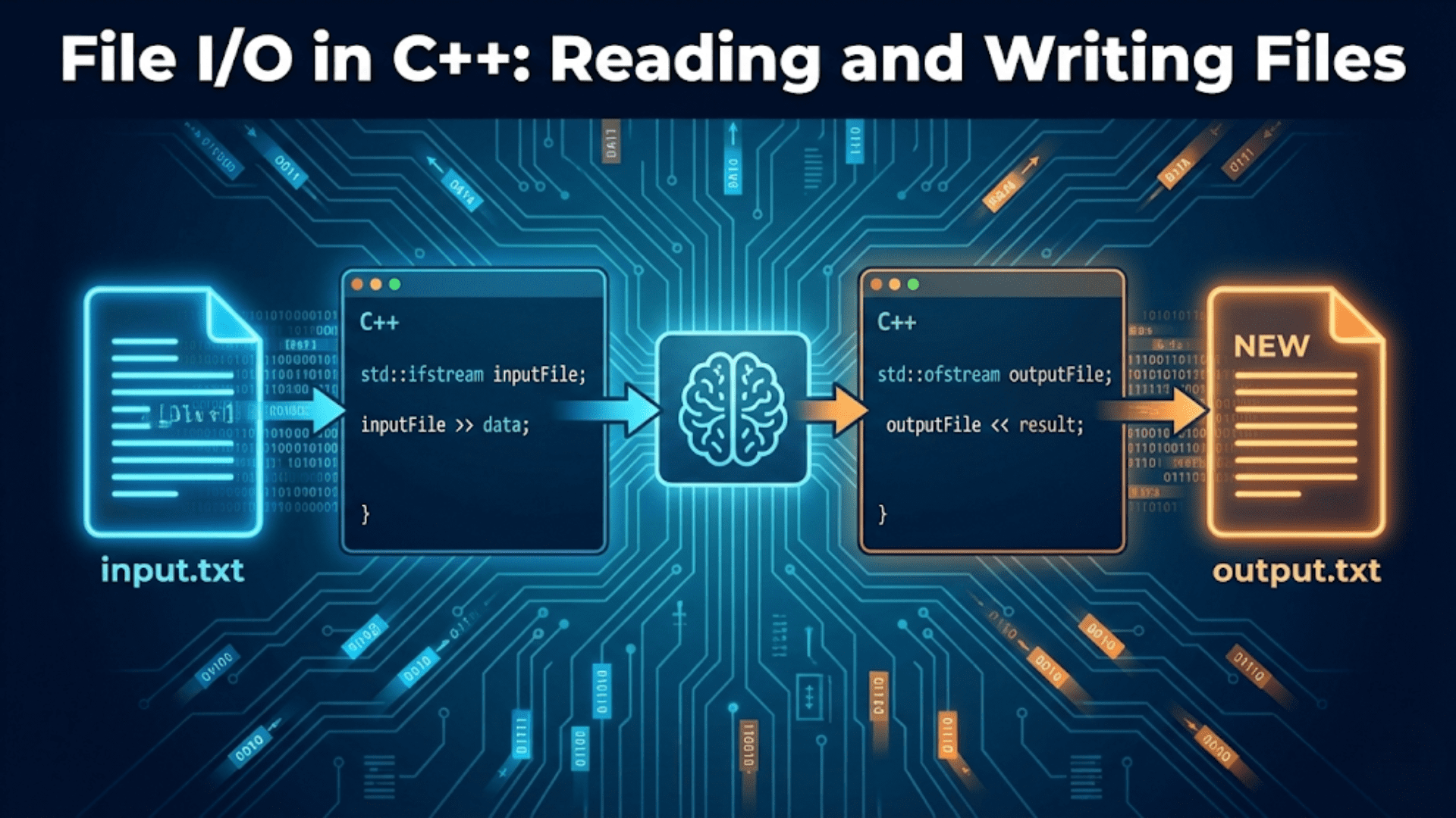 File I/O in C++: Reading and Writing Files