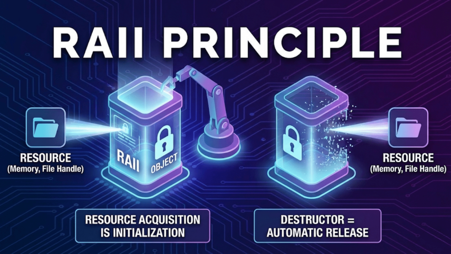 RAII Principle: Resource Acquisition Is Initialization
