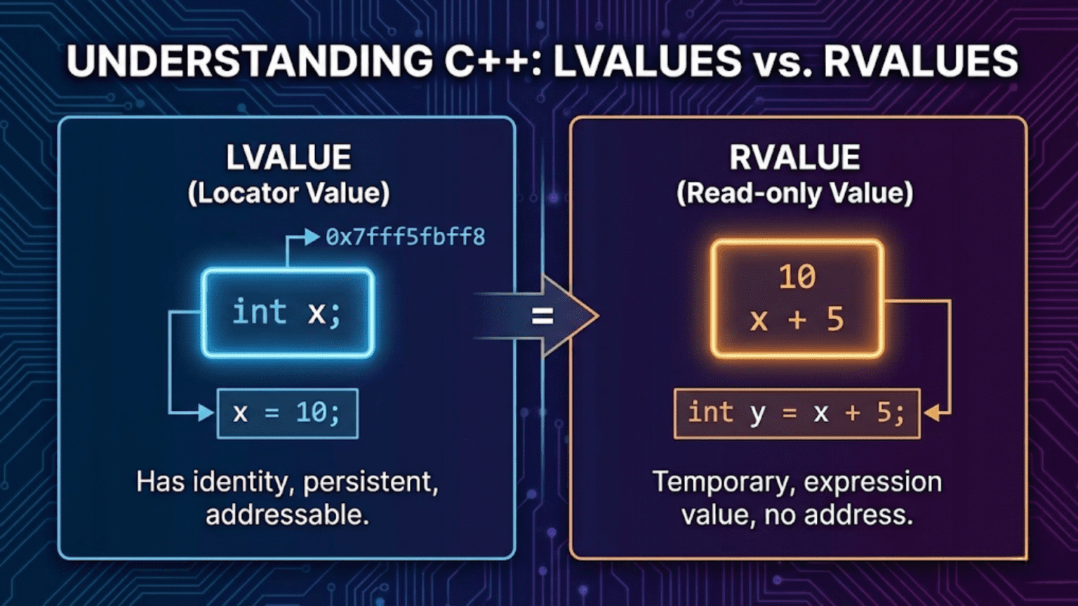 Understanding lvalues and rvalues in C++