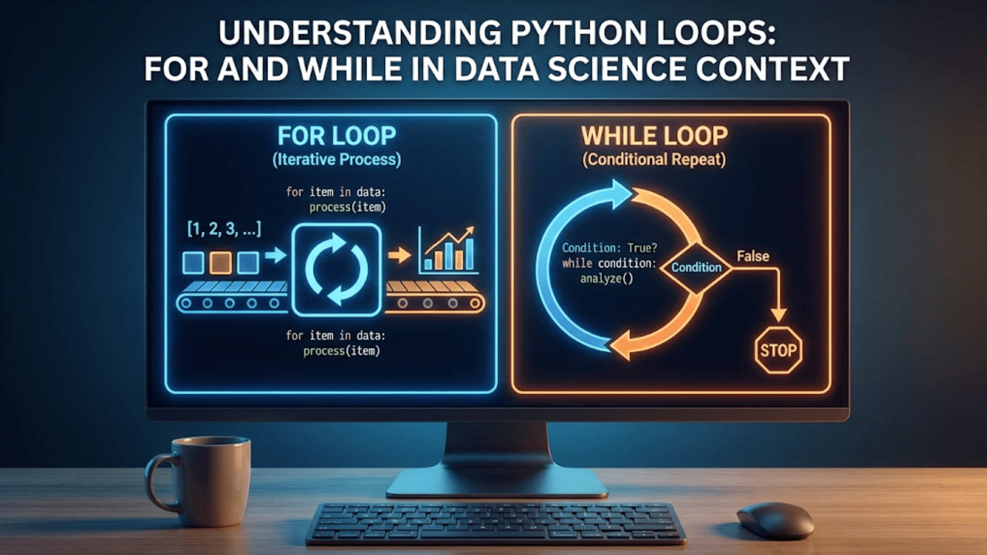 Understanding Python Loops: For and While in Data Science Context