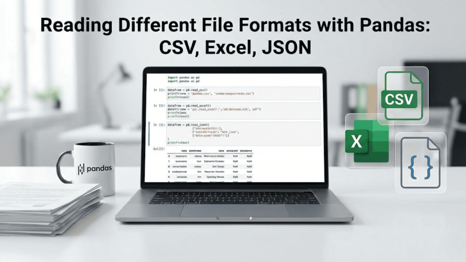 Reading Different File Formats with Pandas: CSV, Excel, JSON