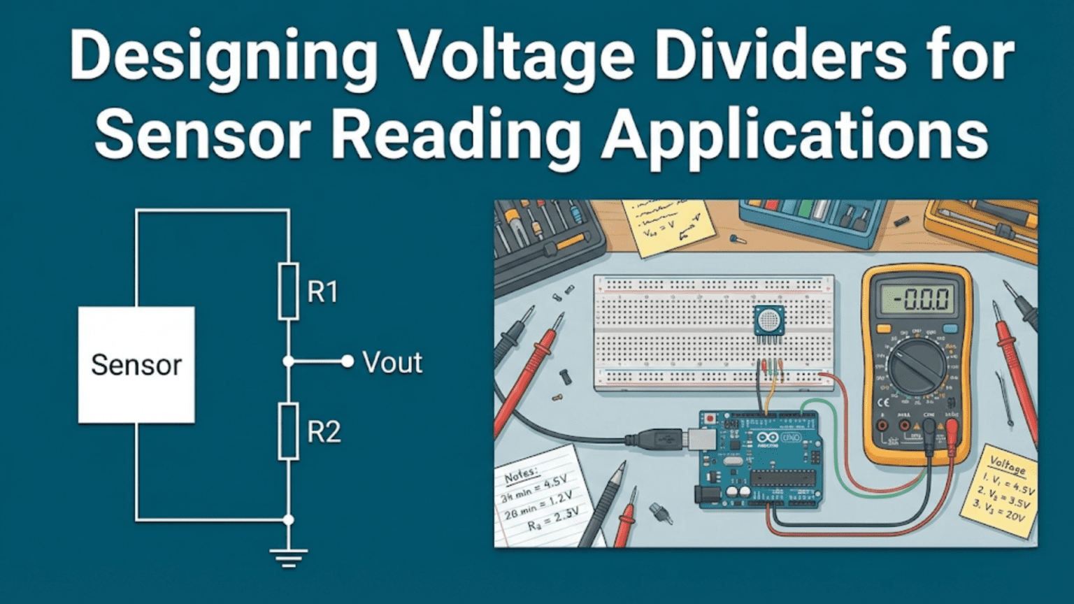 Designing Voltage Dividers for Sensor Reading Applications