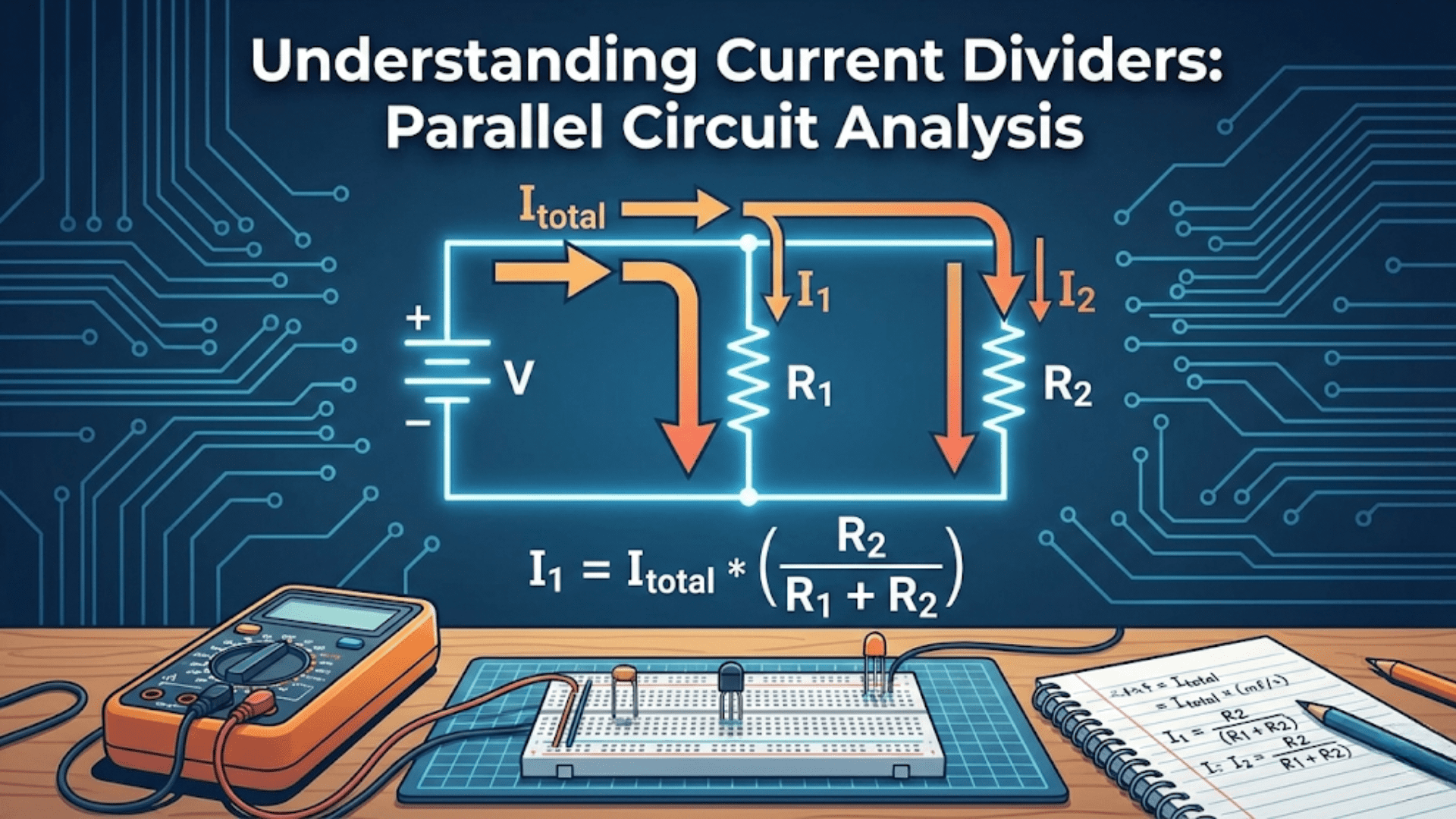 Understanding Current Dividers: Parallel Circuit Analysis
