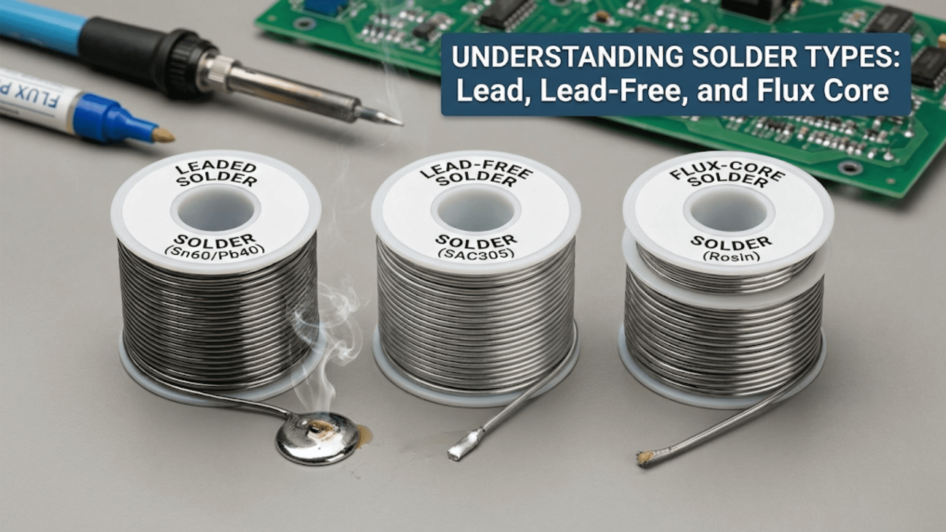 Understanding Solder Types: Lead, Lead-Free, and Flux Core