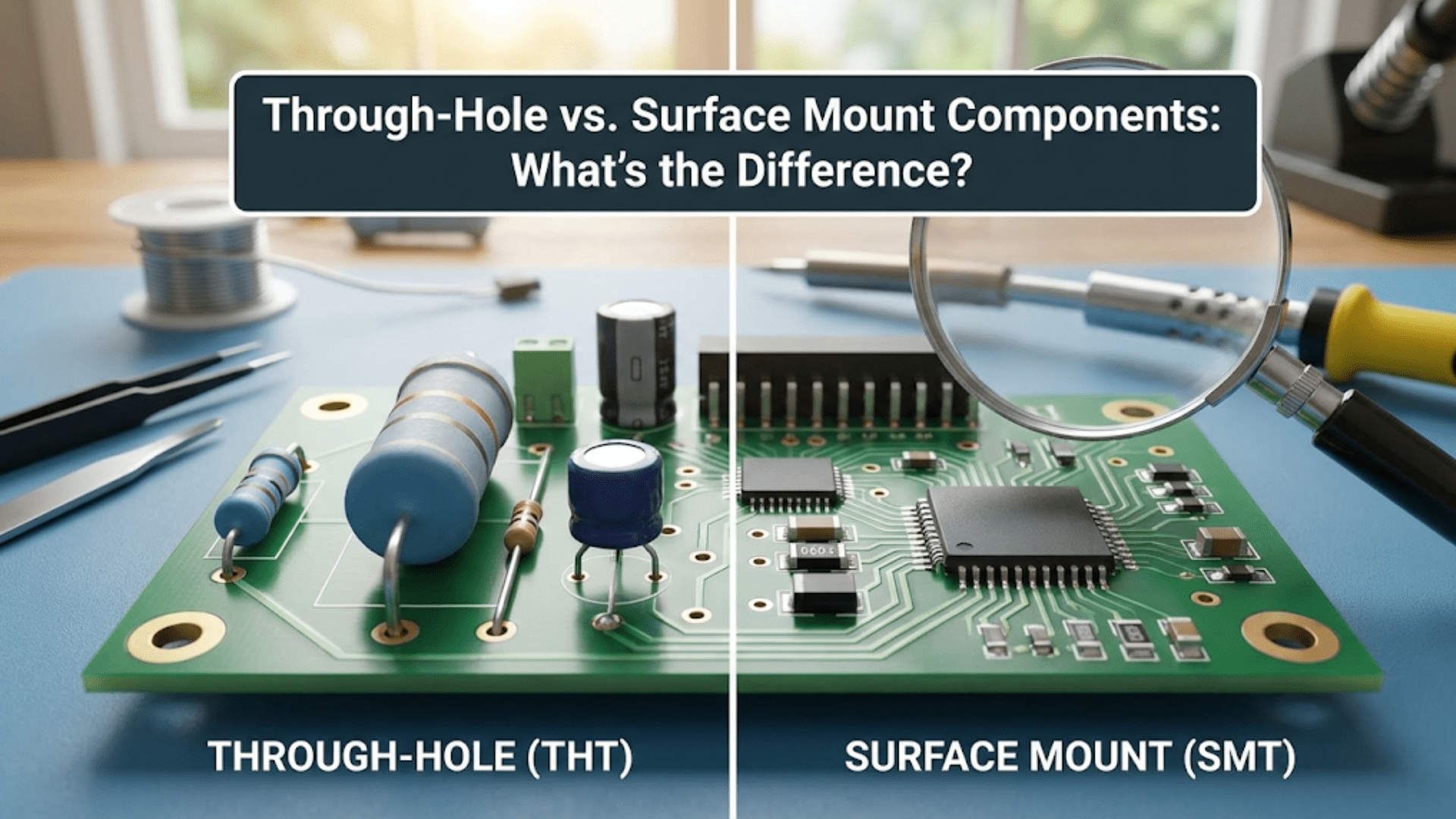 Through-Hole versus Surface Mount Components: What's the Difference?