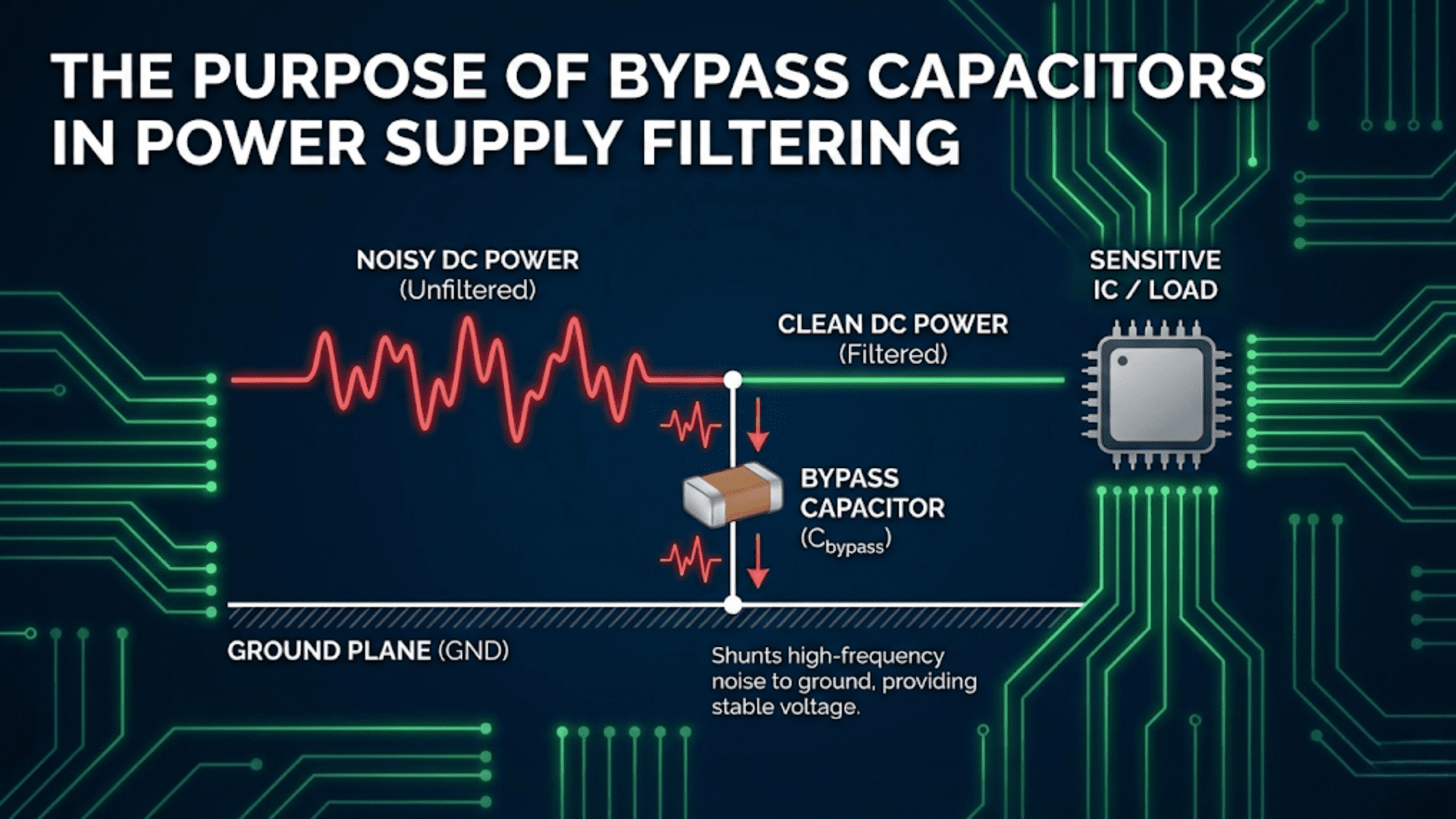 The Purpose of Bypass Capacitors in Power Supply Filtering