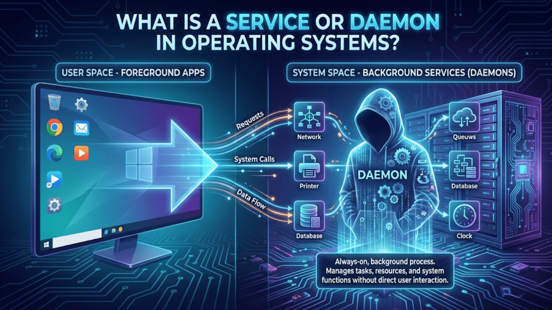 What Is a Service or Daemon in Operating Systems?