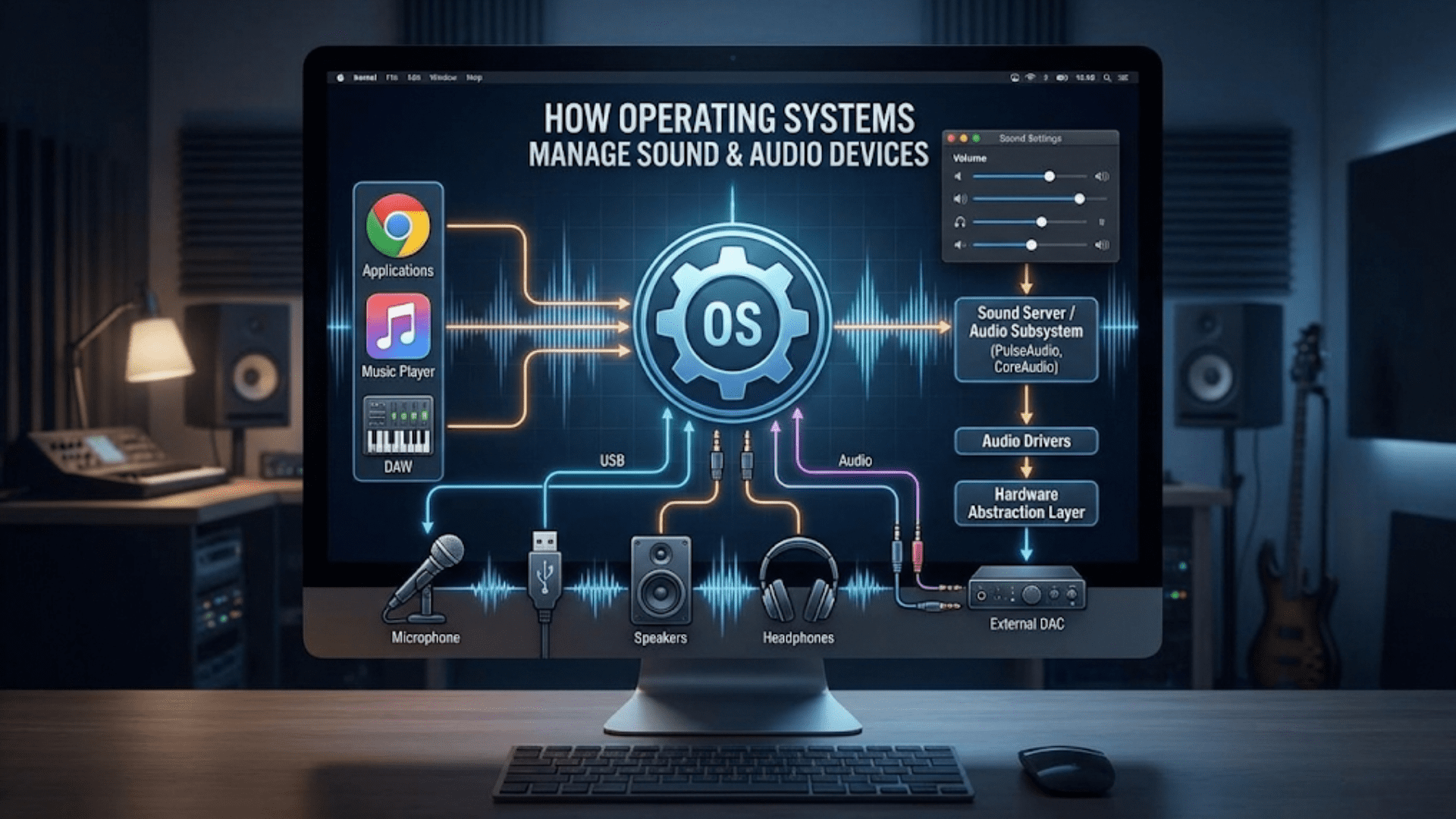 How Operating Systems Manage Sound and Audio Devices