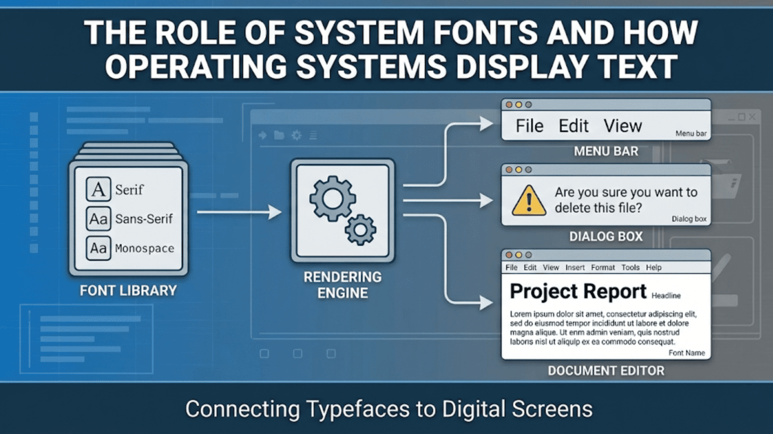 The Role of System Fonts and How Operating Systems Display Text
