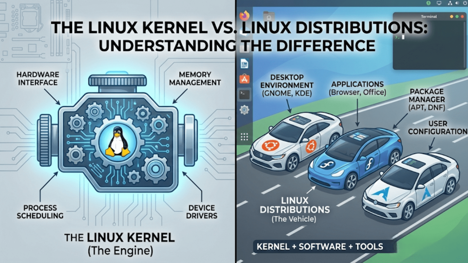 The Linux Kernel vs. Linux Distributions: Understanding the Difference