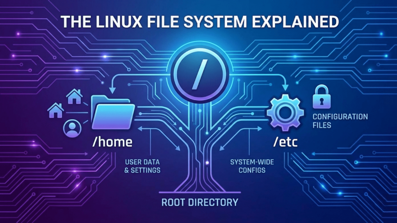 The Linux File System Explained: Understanding /, /home, and /etc