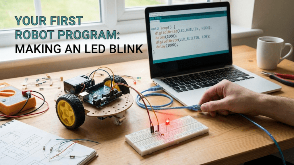 Your First Robot Program: Making an LED Blink - Arduino Tutorial