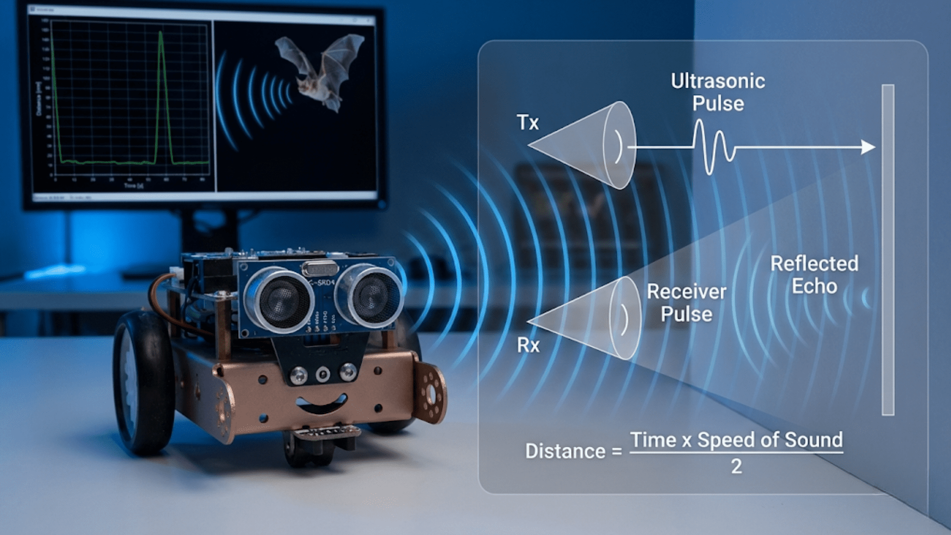 How Ultrasonic Sensors Work: Robot Echolocation Explained