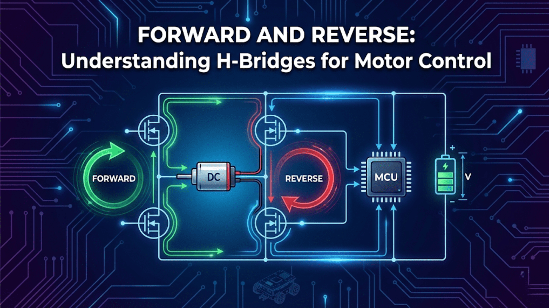 Forward and Reverse: Understanding H-Bridges for Motor Control