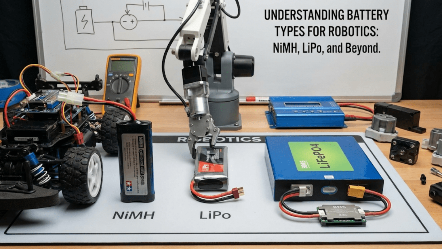 Understanding Battery Types for Robotics: NiMH, LiPo, and Beyond