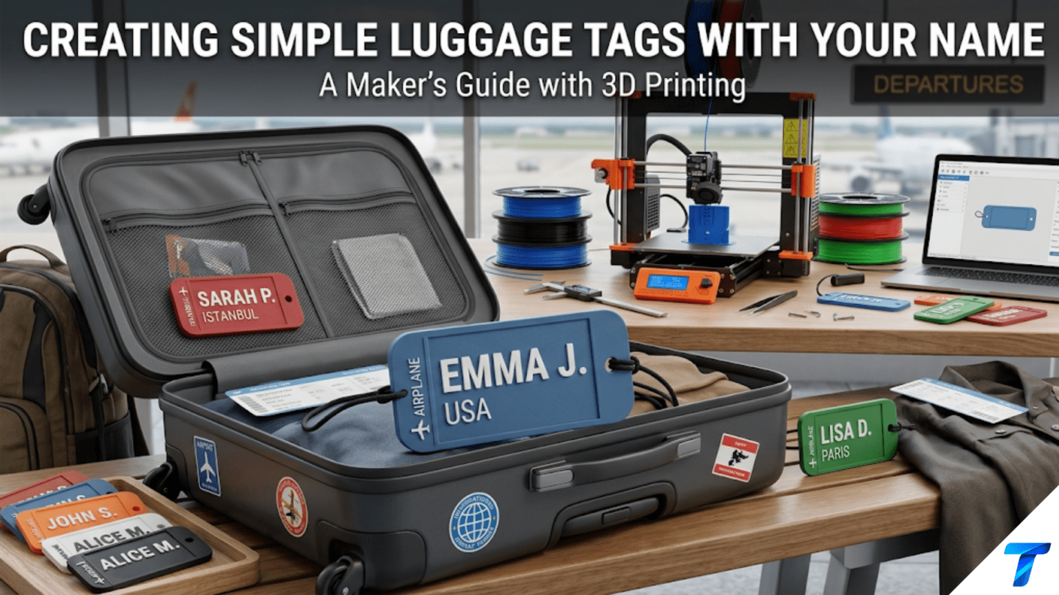 Creating Simple Luggage Tags with Your Name