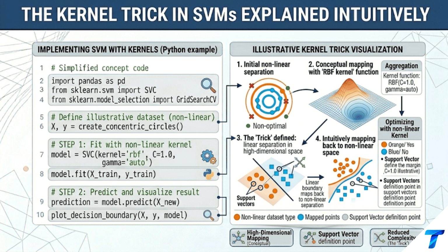 The Kernel Trick in SVMs Explained Intuitively
