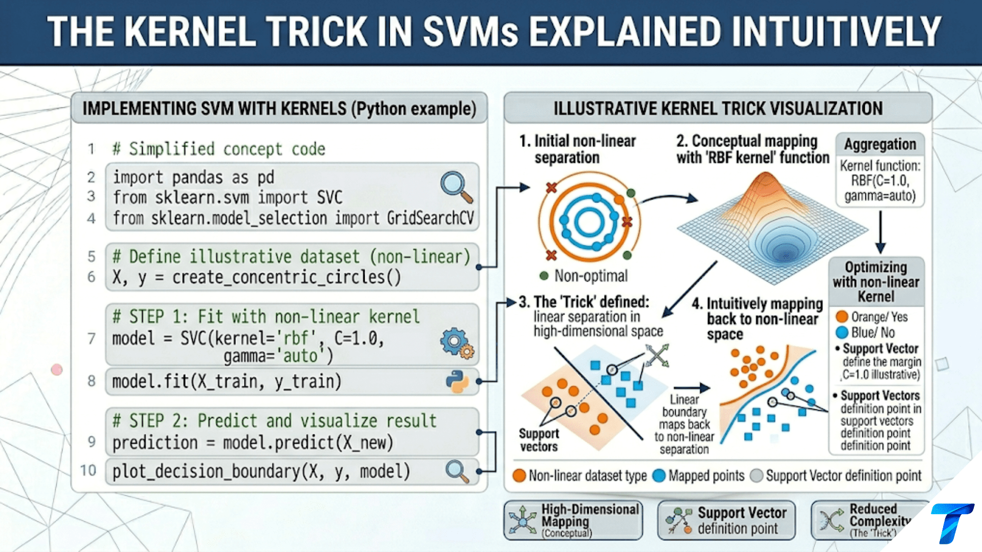 The Kernel Trick in SVMs Explained Intuitively