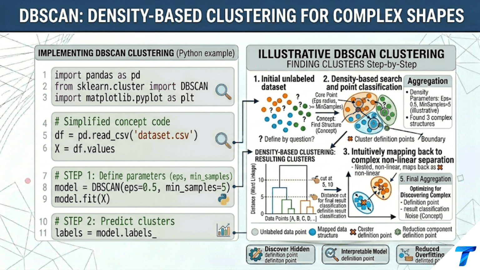 DBSCAN: Density-Based Clustering for Complex Shapes