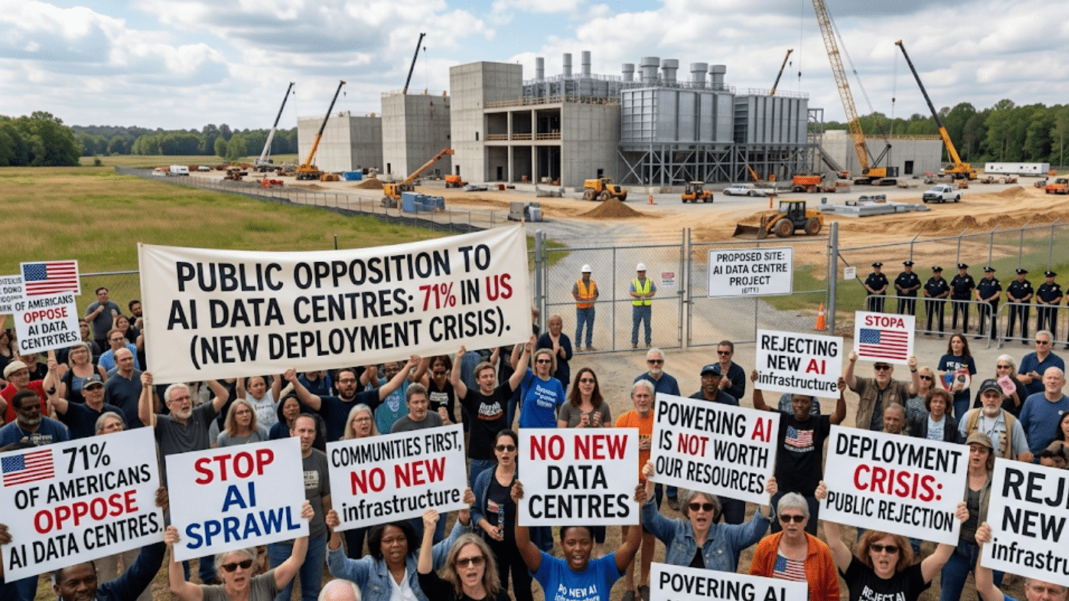 Public Opposition to AI Data Centres Reaches 71% in US, Creating New Infrastructure Deployment Crisis