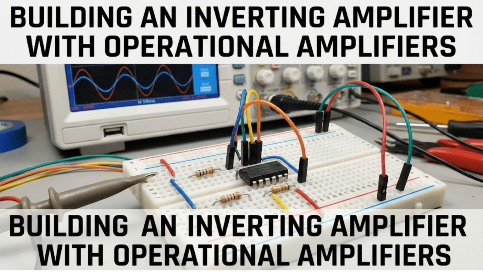 Building an Inverting Amplifier with Operational Amplifiers