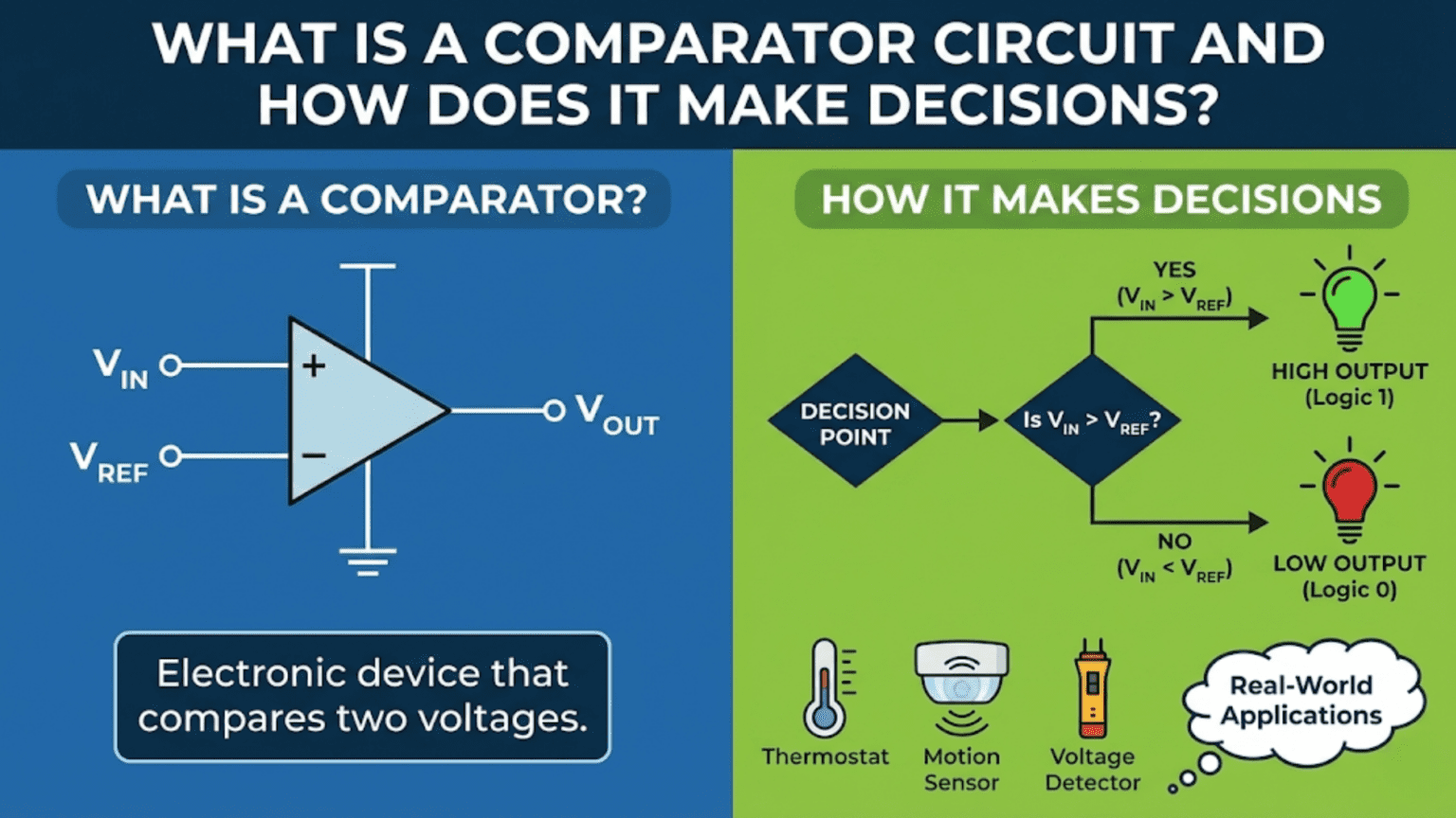 What is a Comparator Circuit and How Does it Make Decisions?