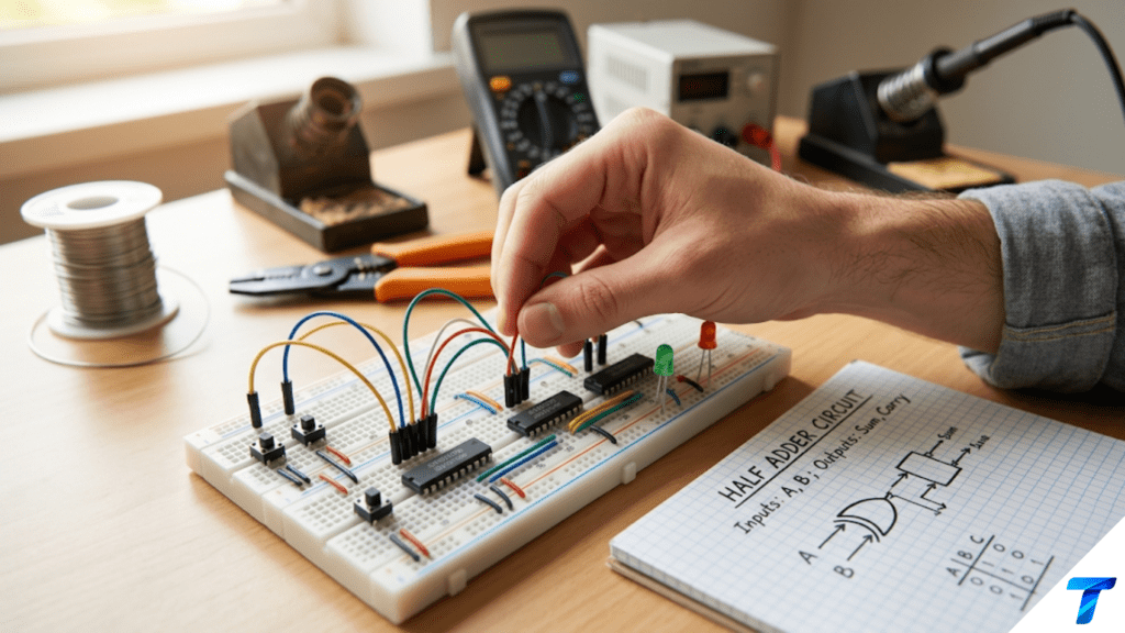 Building a Half Adder: Your First Digital Logic Circuit