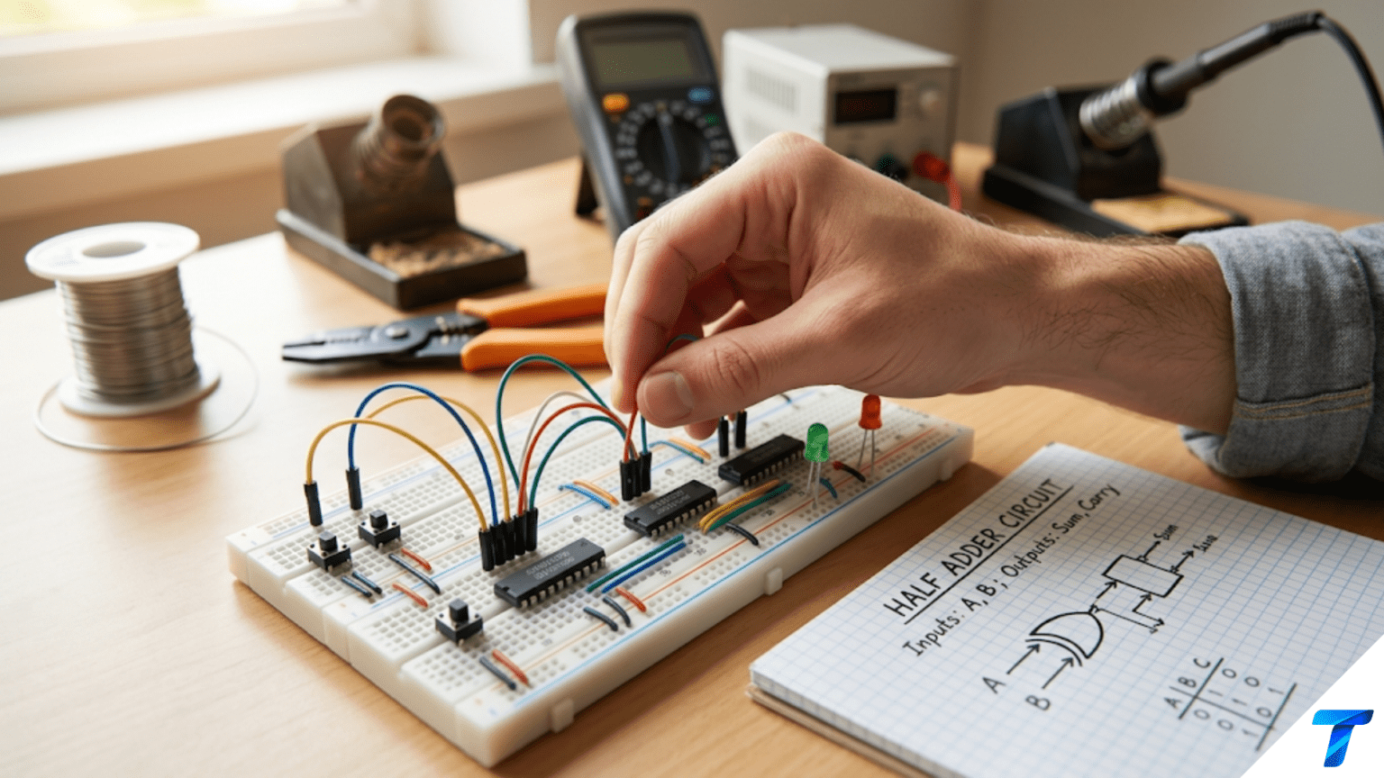 Building a Half Adder: Your First Digital Logic Circuit