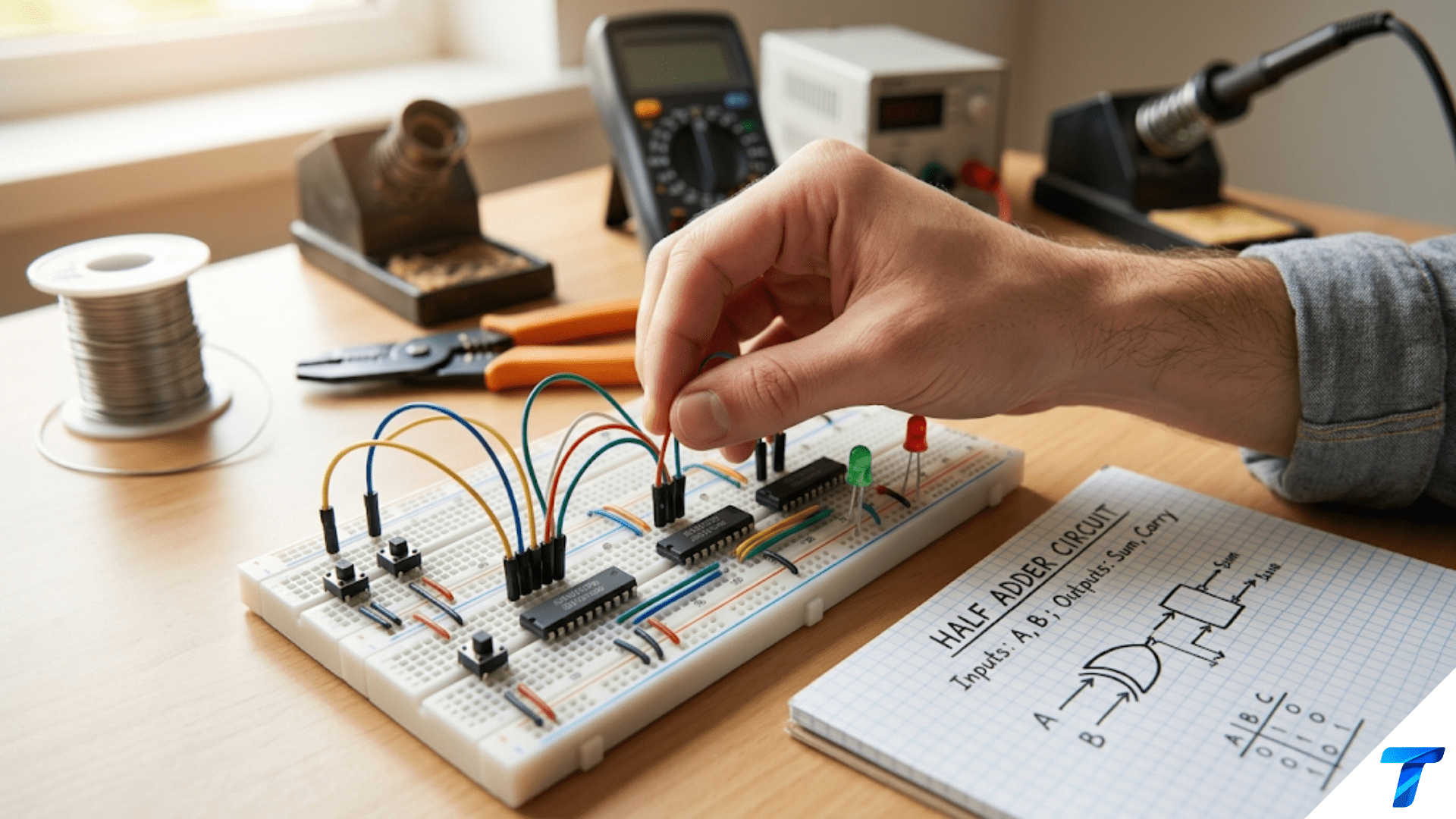 Building a Half Adder: Your First Digital Logic Circuit