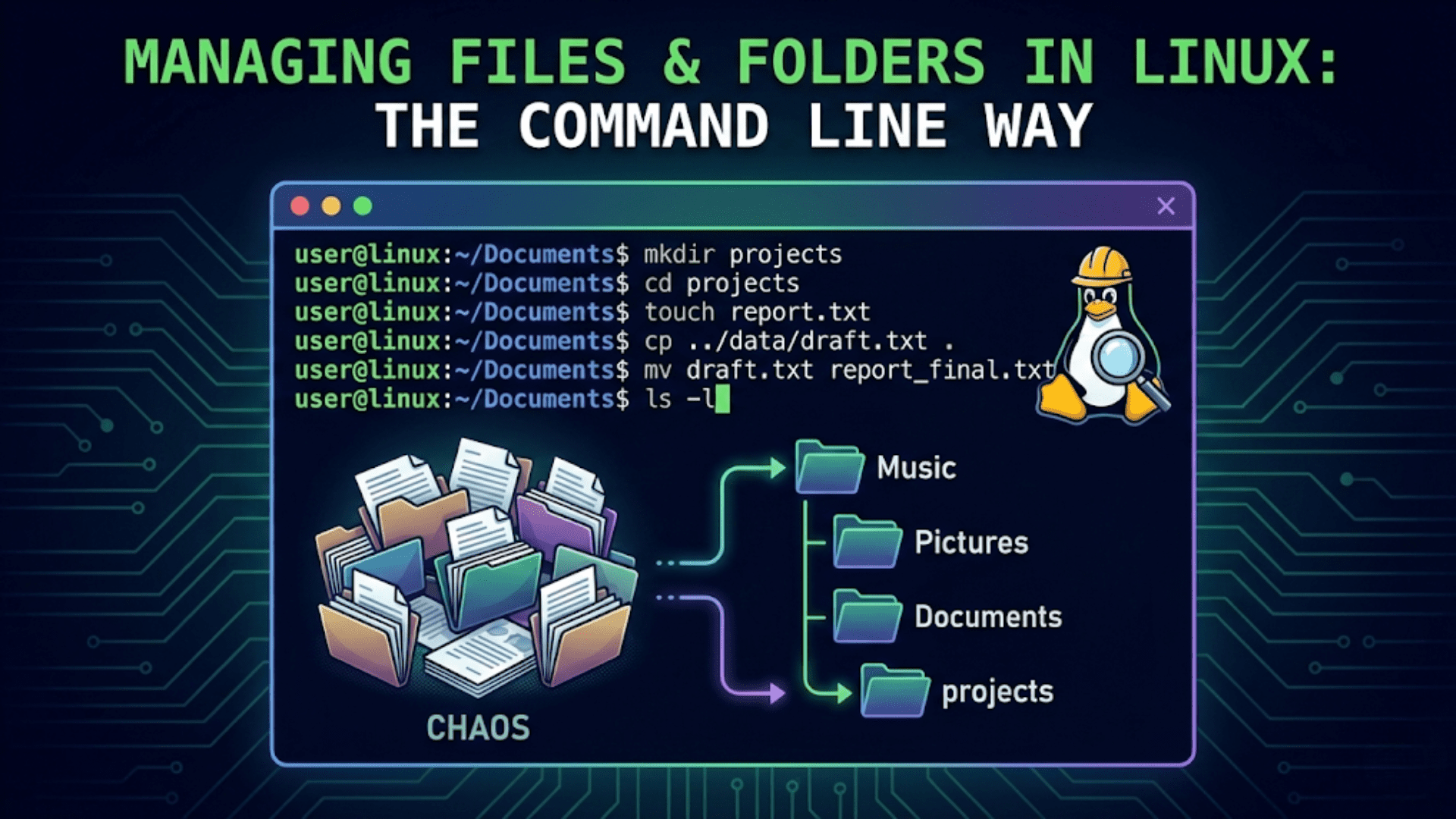 Managing Files and Folders in Linux: The Command Line Way