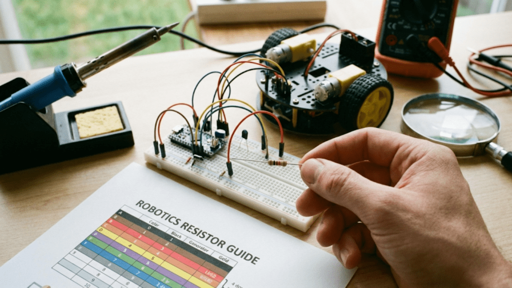 Reading Resistor Color Codes for Robotics Projects