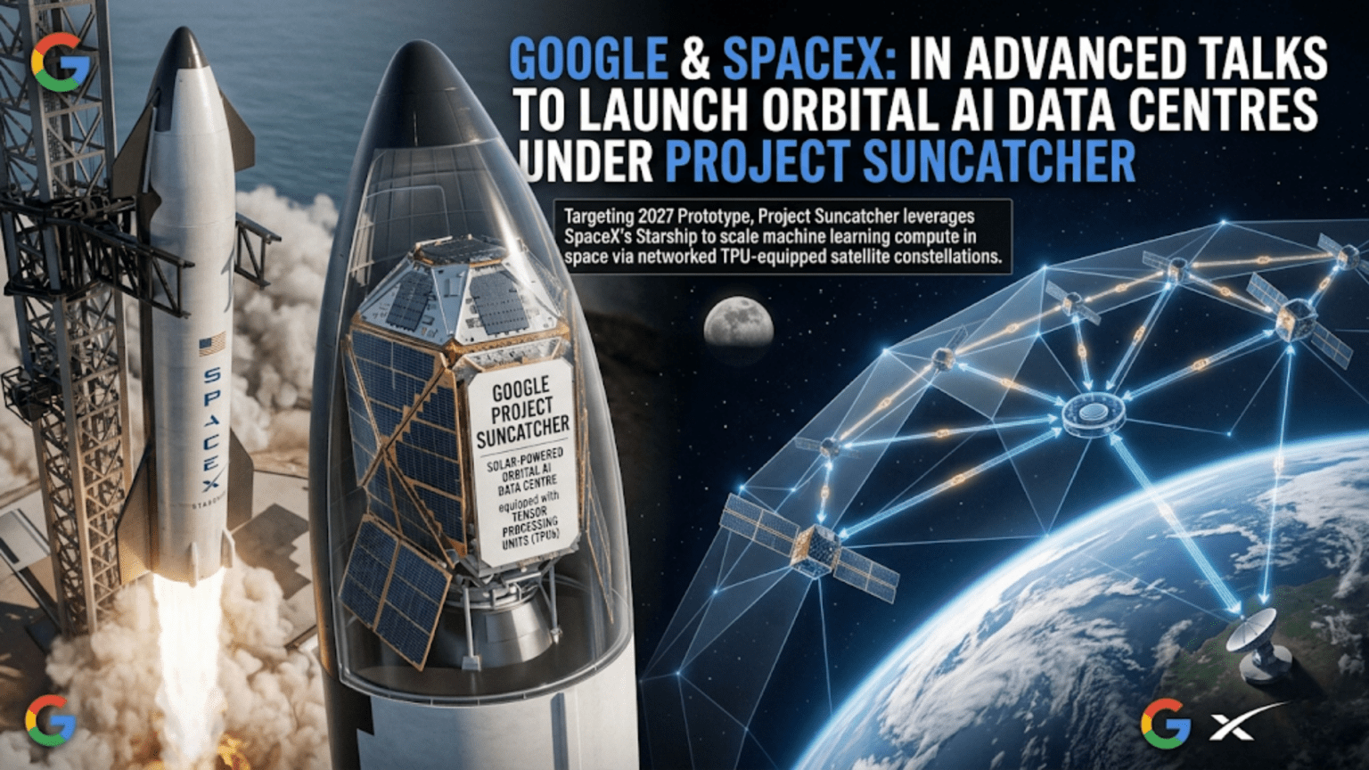 Google and SpaceX in Advanced Talks to Launch Orbital AI Data Centres Under Project Suncatcher